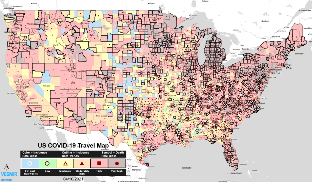 U.S. COVID-19 Travel Map