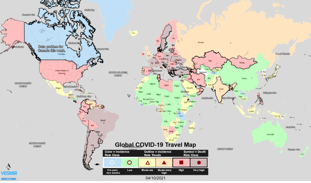 Global COVID-19 Travel Map
